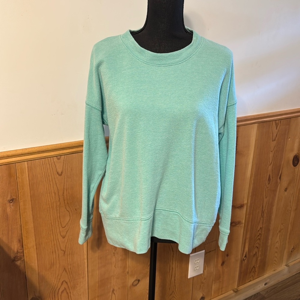 Aerie Teal Lightweight Oversized Sweater